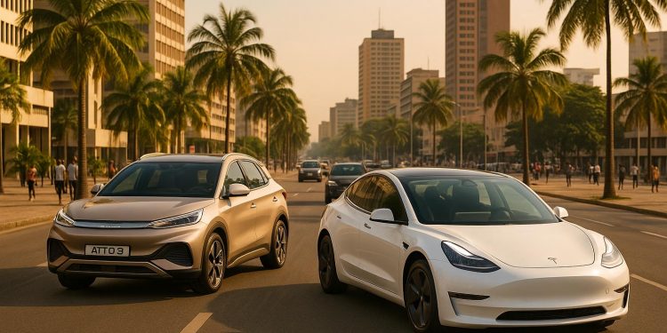 Les voitures électriques arrivent à Abidjan : BYD et Tesla en tête